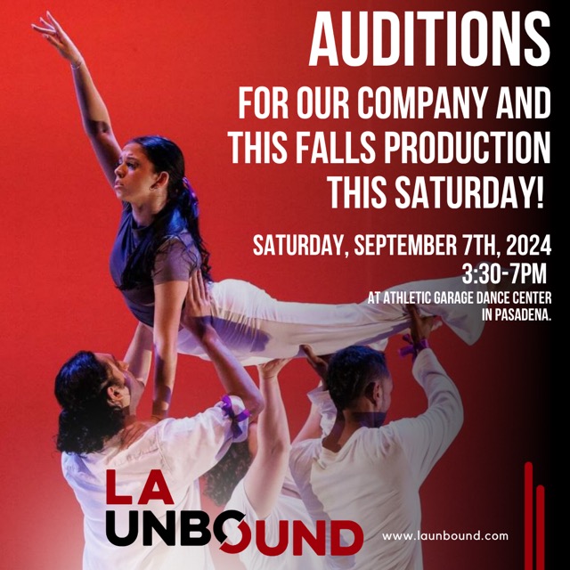 LAUNBOUND audition announcement graphic